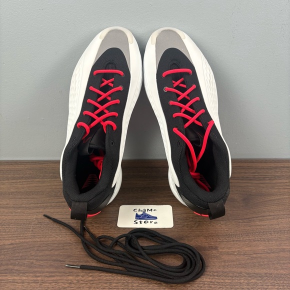 ADIDAS AE 1 LOW BEST OF ADI 2.0 White Black Red JQ6140 Basketball Men’s Sz 11 - Picture 6 of 8